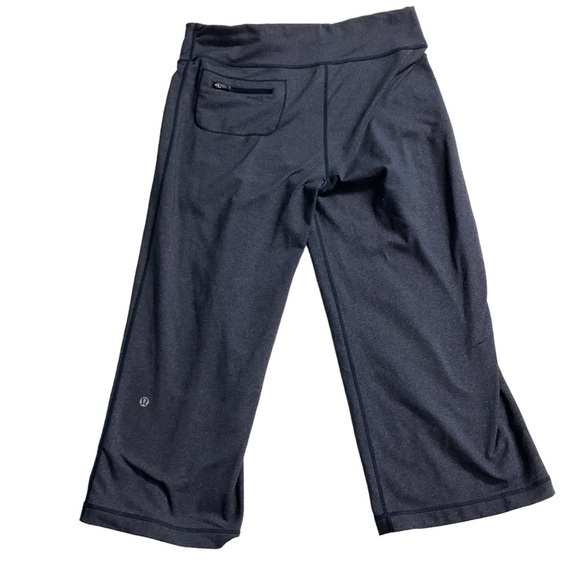 Lululemon Relaxed Fit Crop II Pants Heathered Deep Indigo Blue Gray Sz 8 - Picture 6 of 12